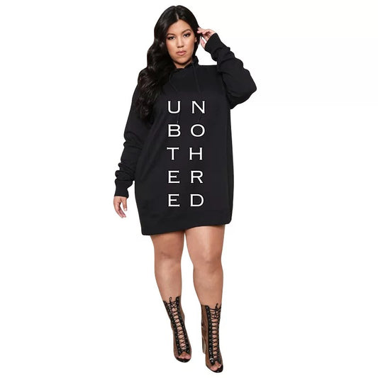 Unbothered Oversized Hoodie - Black